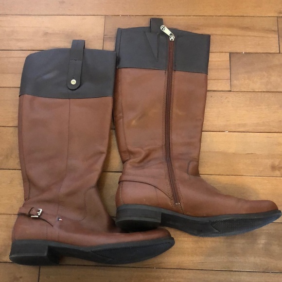 Tommy Hilfiger Leather Boots - Picture 2 of 6